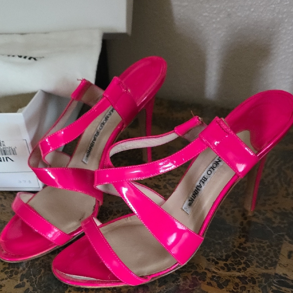 Vibrant Pink Stiletto Heels